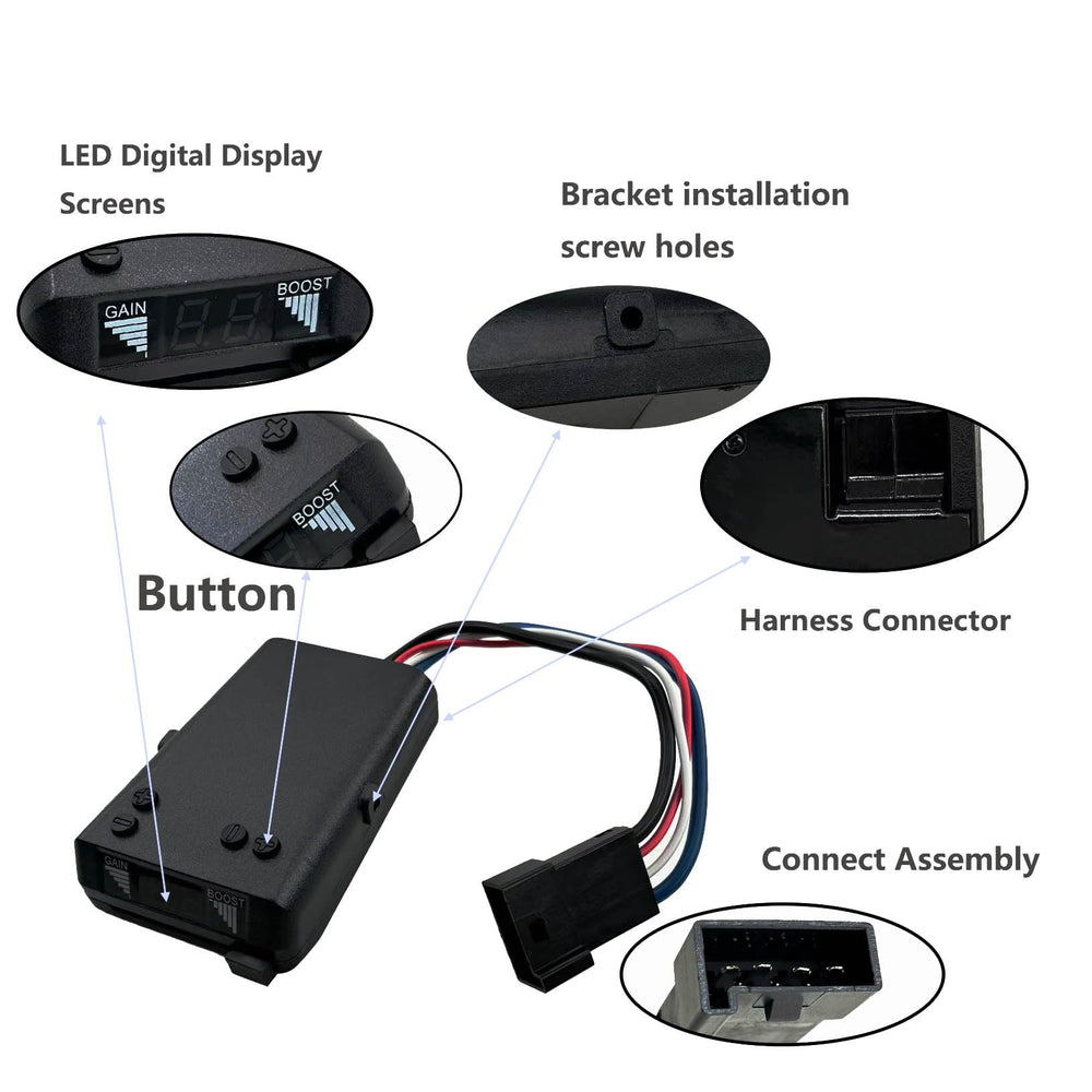 Gihdfer mounted in truck cab demonstrating low-profile, safe placement