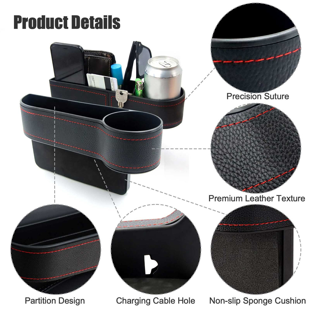 Gihunk close-up PU leather texture resists spills and wipes clean