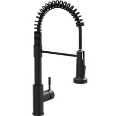 GIMILI front view of black kitchen faucet showing sleek profile and modern benefit