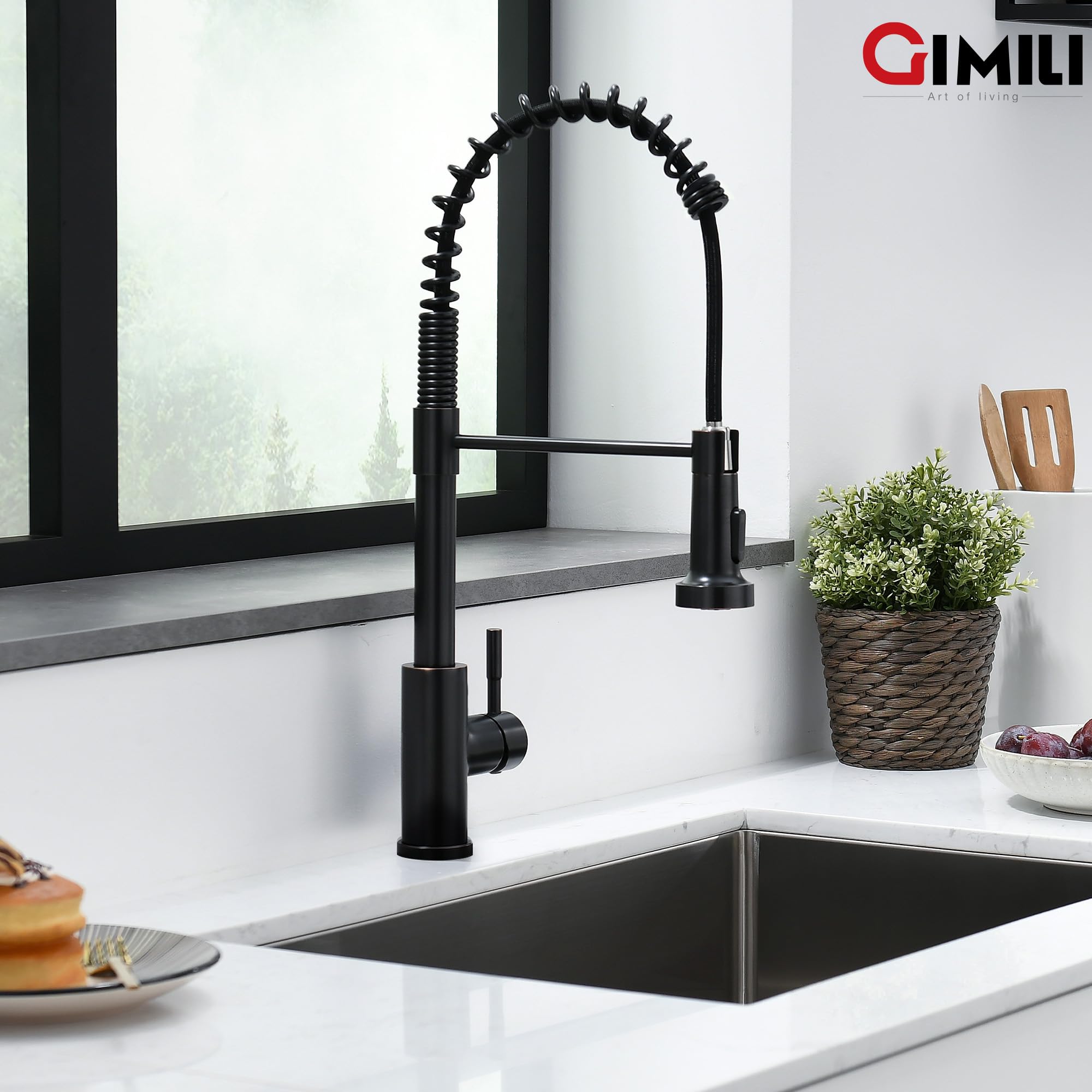 GIMILI faucet mounted in kitchen lifestyle scene offering stylish upgrade and practical use