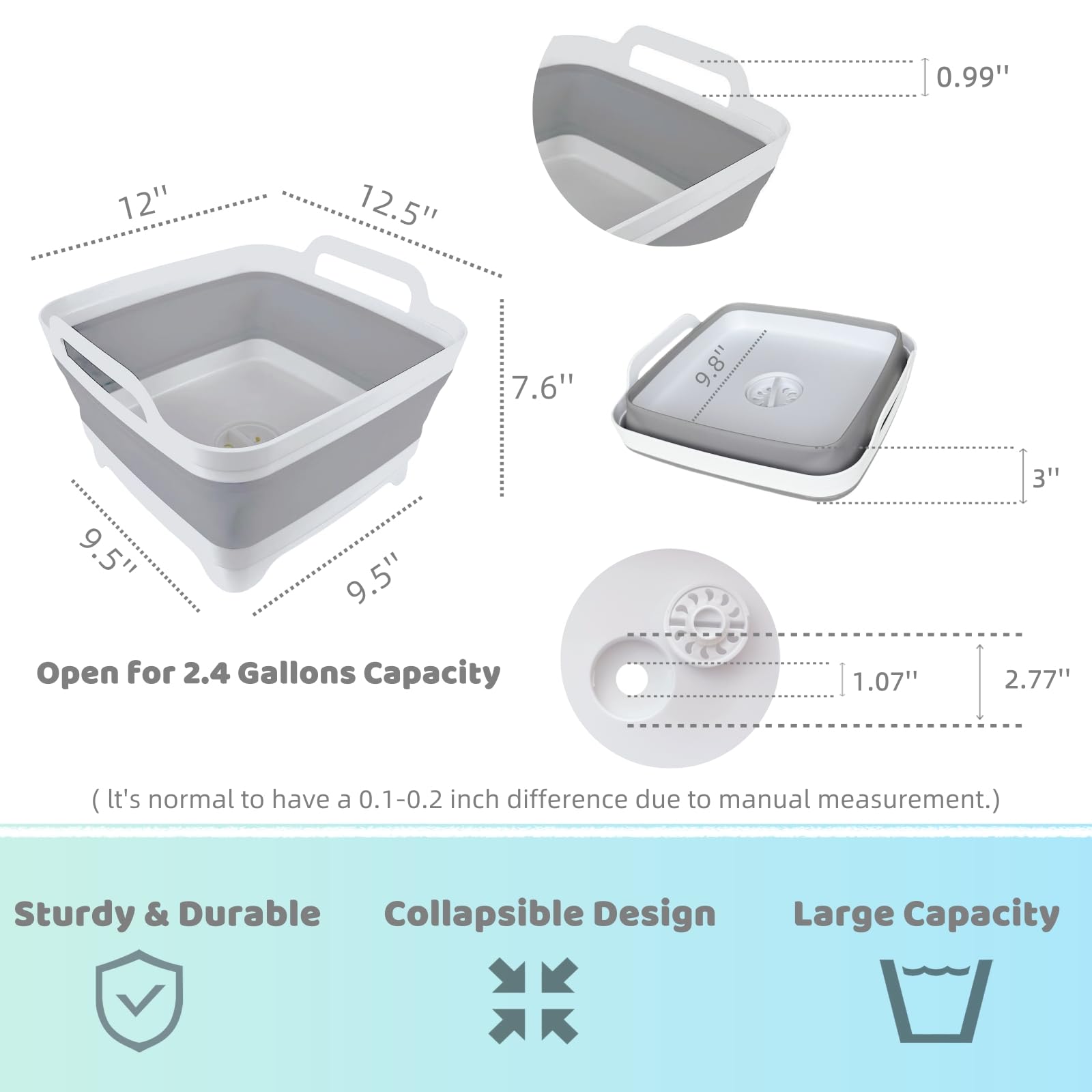 GIMWA folded flat basins showing space-saving storage advantage