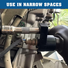 GIroiyai socket in use under hood removing an O2 sensor efficiently