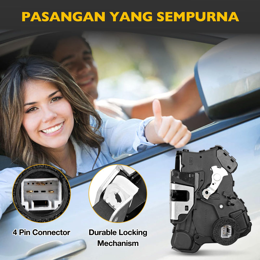 Gledewen actuator in vehicle door context providing dependable locking function