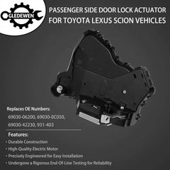 Gledewen actuator installed inside a car door restoring power lock convenience