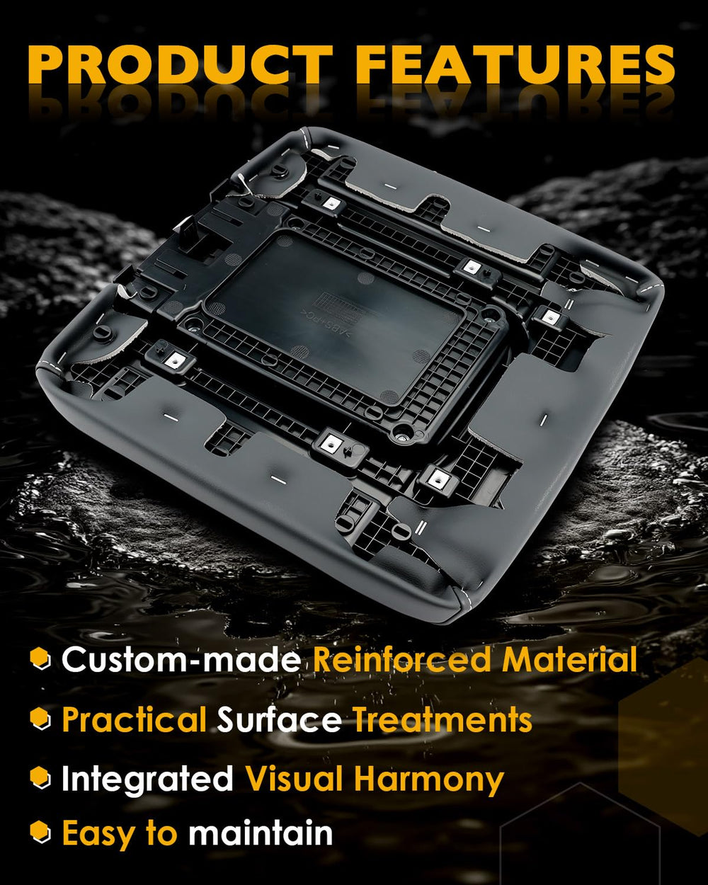 Gledewen close detail of mounting points for precise OEM-style fit