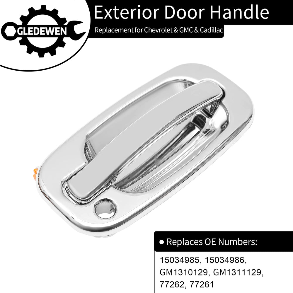 Gledewen close-up of chrome plating detail shows durable high gloss