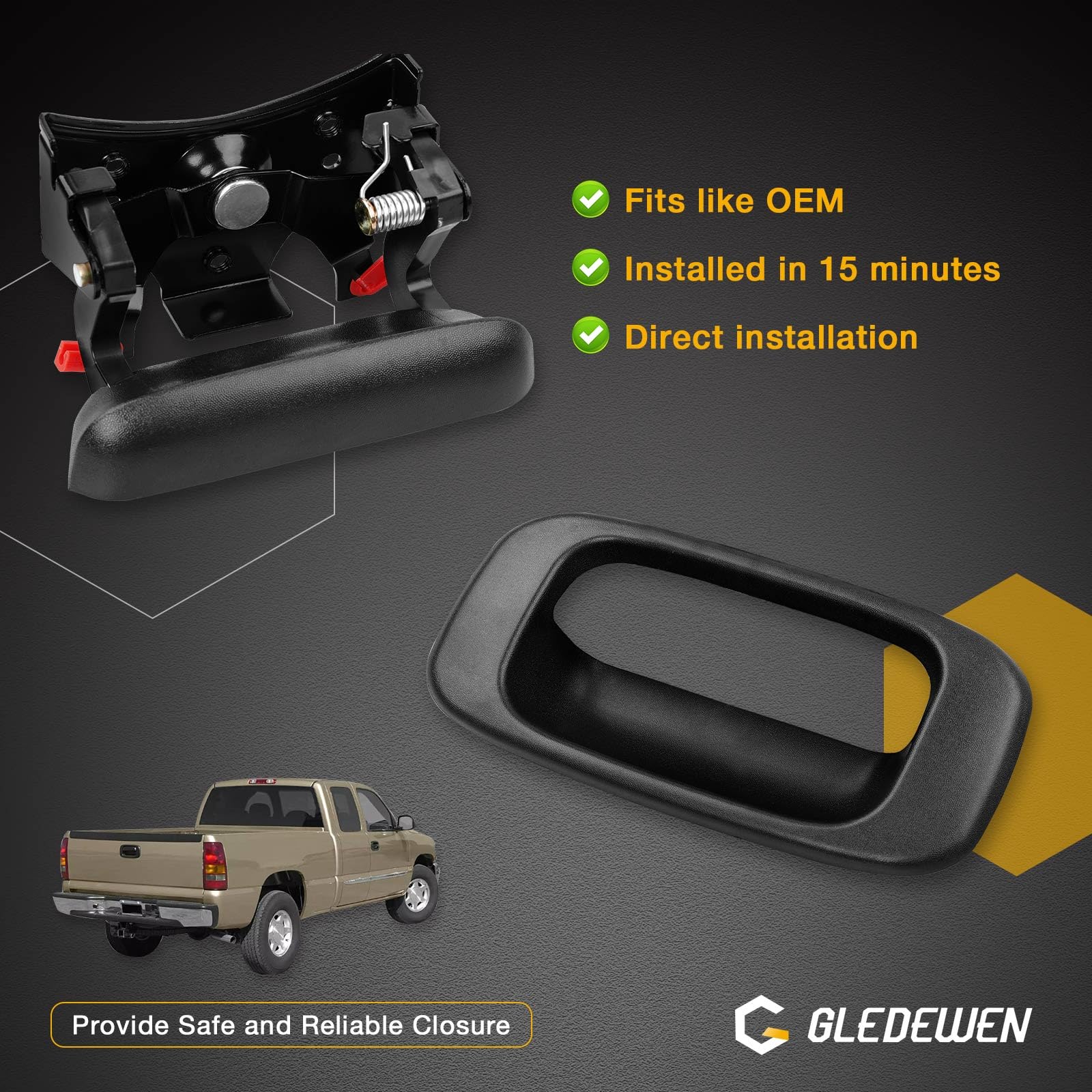Gledewen close-up of textured finish demonstrating corrosion-resistant surface