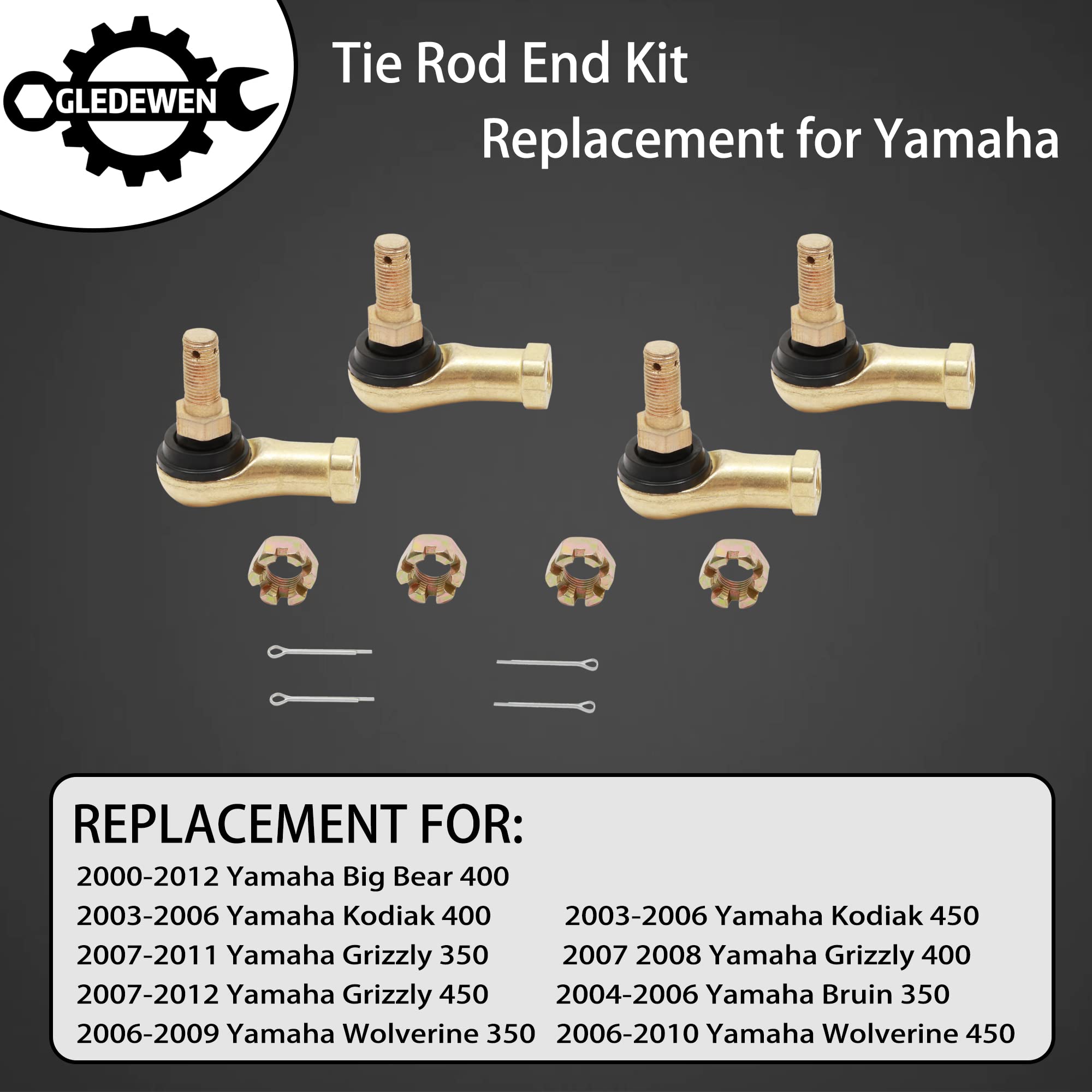 Gledewen close-up threaded tie rod highlighting precise fit and durability