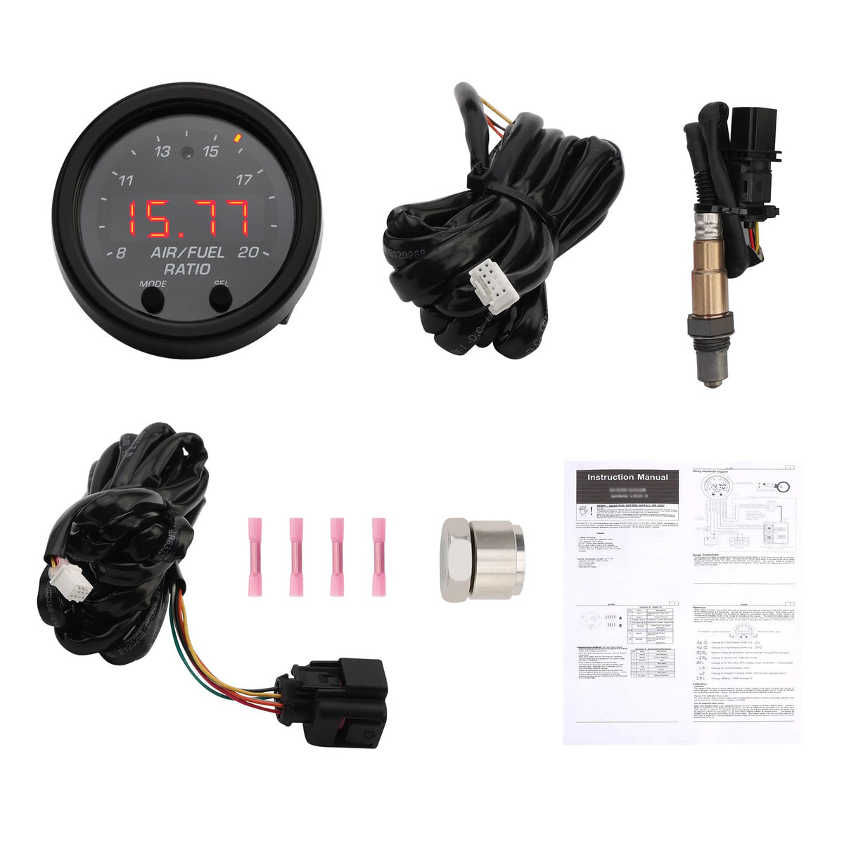 Gledewen front gauge face showing clear numeric readout and LED arc for quick readings