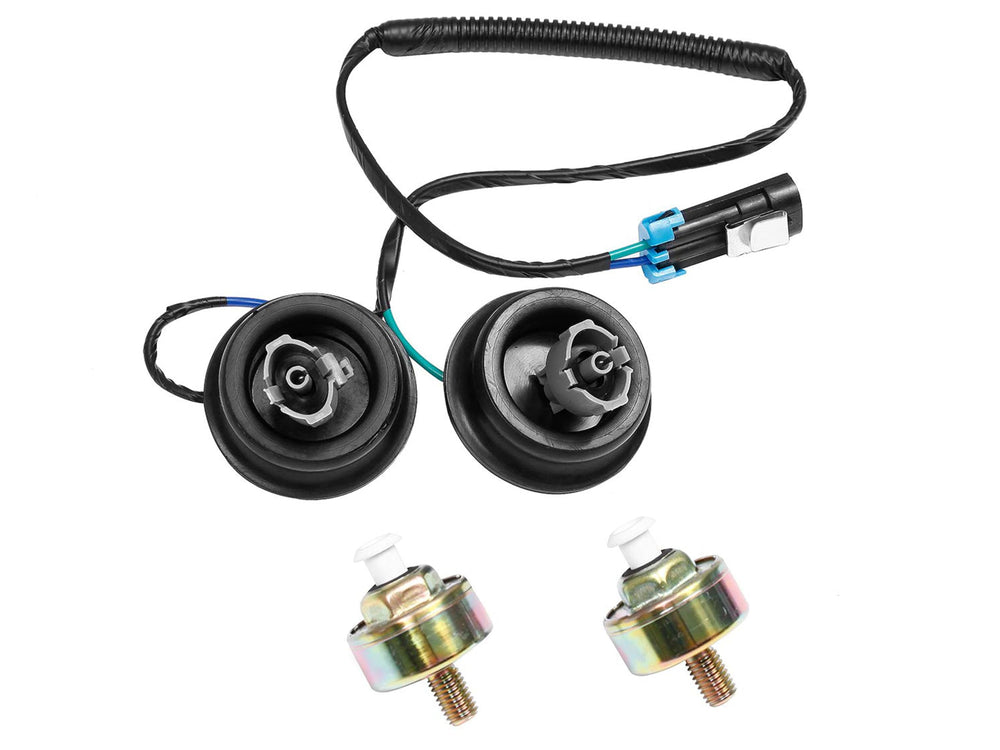 Gledewen front packaging showing dual knock sensor kit and easy fit benefits