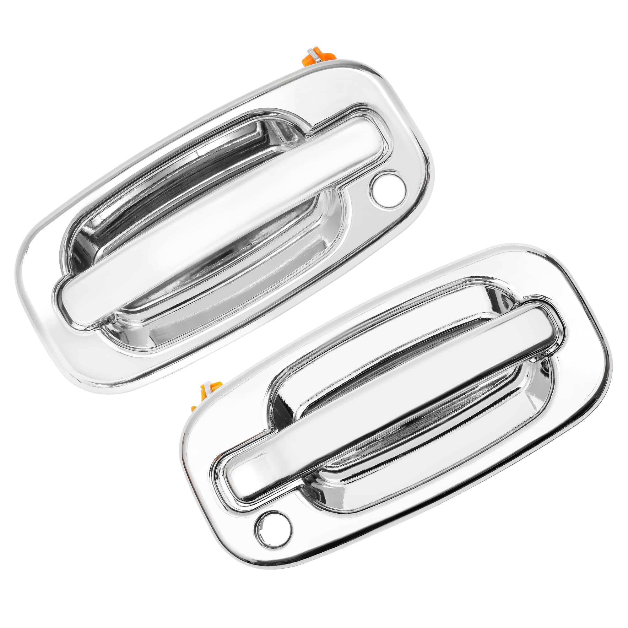 Gledewen chrome passenger handle front view shows restored curb appeal