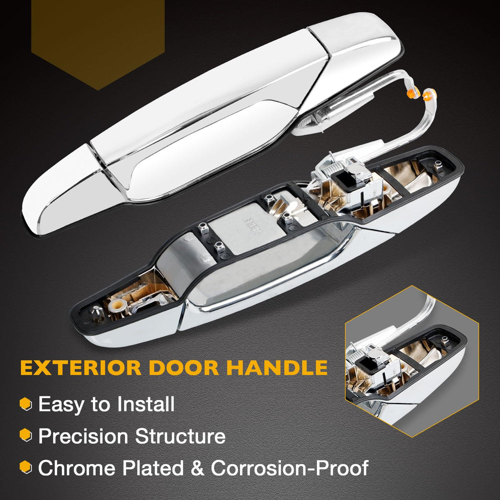 Gledewen chrome front-right handle front view highlighting restored exterior appearance