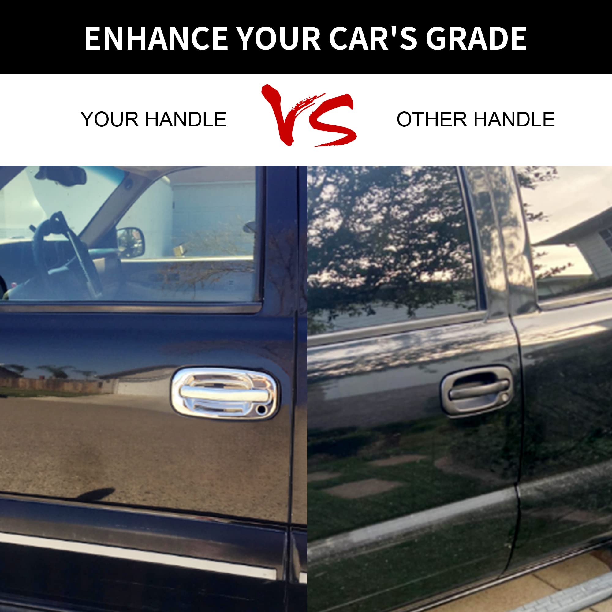 Gledewen handle being installed on truck door shows quick replacement