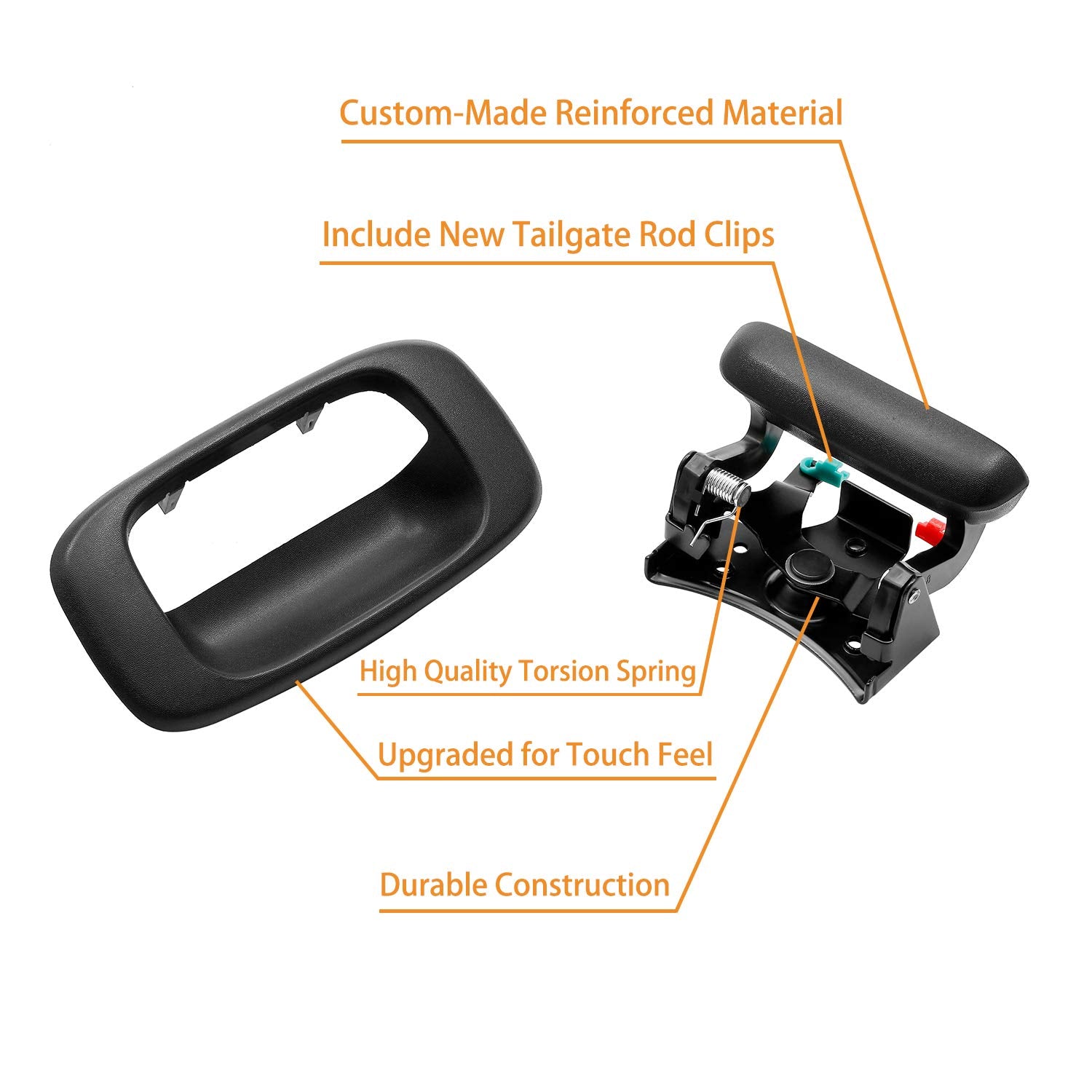 Gledewen kit bolts, nuts and hinges laid out to show complete replacement convenience