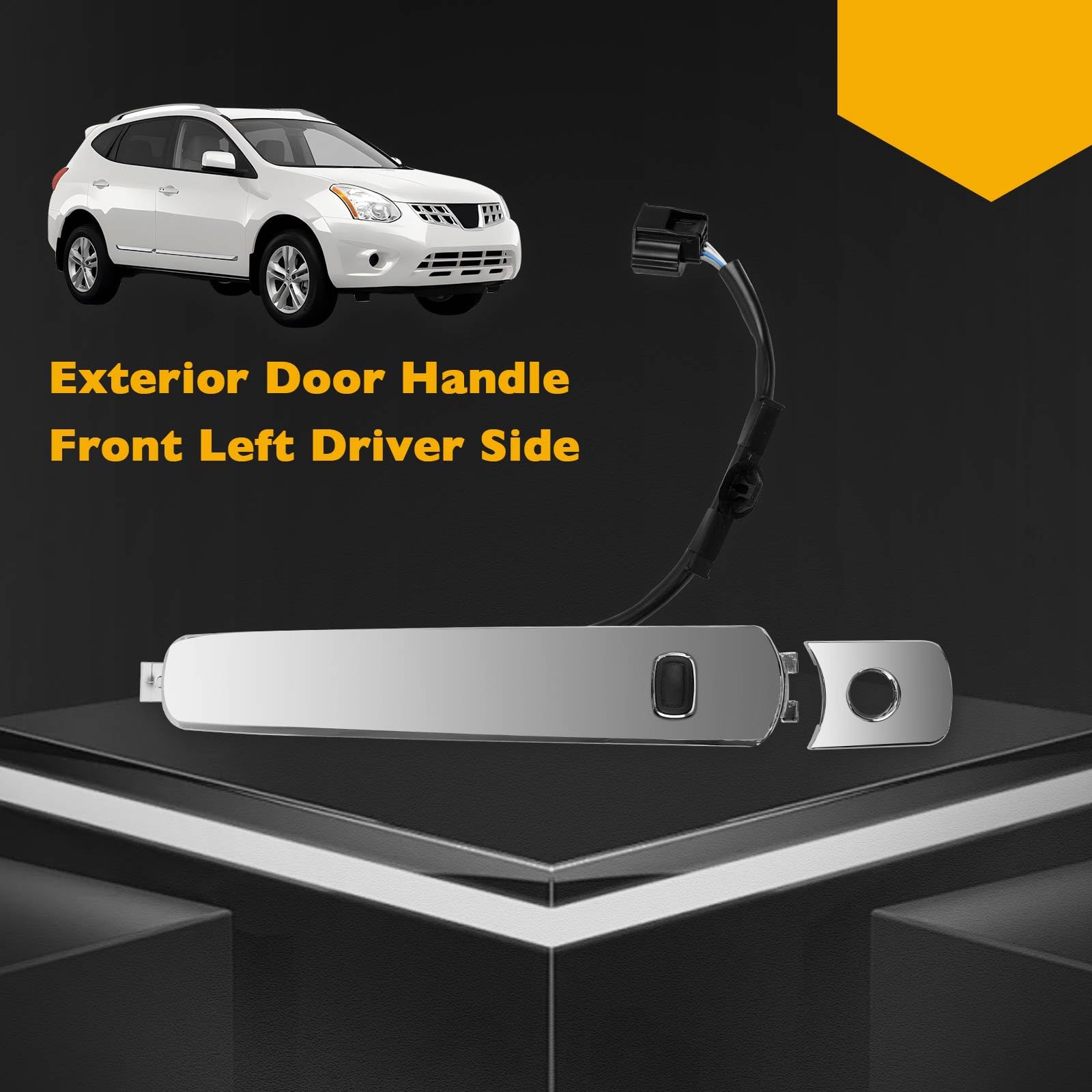Gledewen installed on Nissan Rogue driver door restoring factory appearance