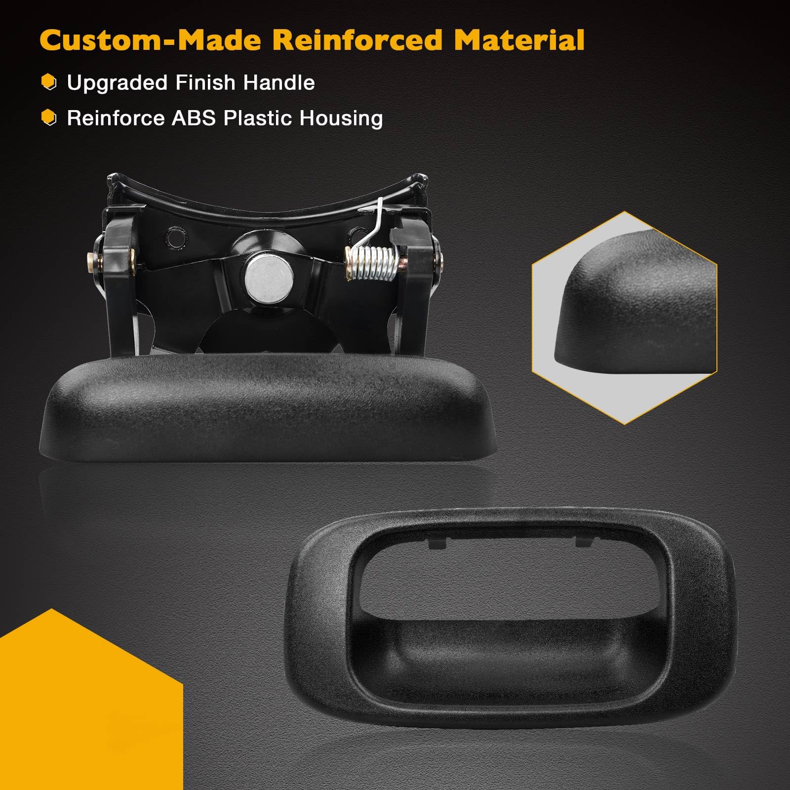 Gledewen installed on tailgate wide shot illustrating restored latching functionality