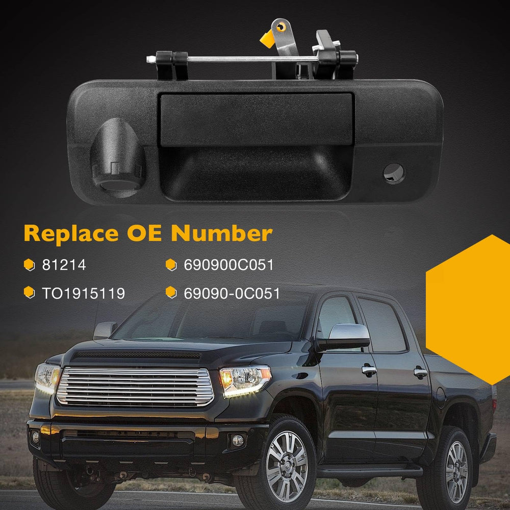 Gledewen handle on parked Tundra illustrating reliable appearance