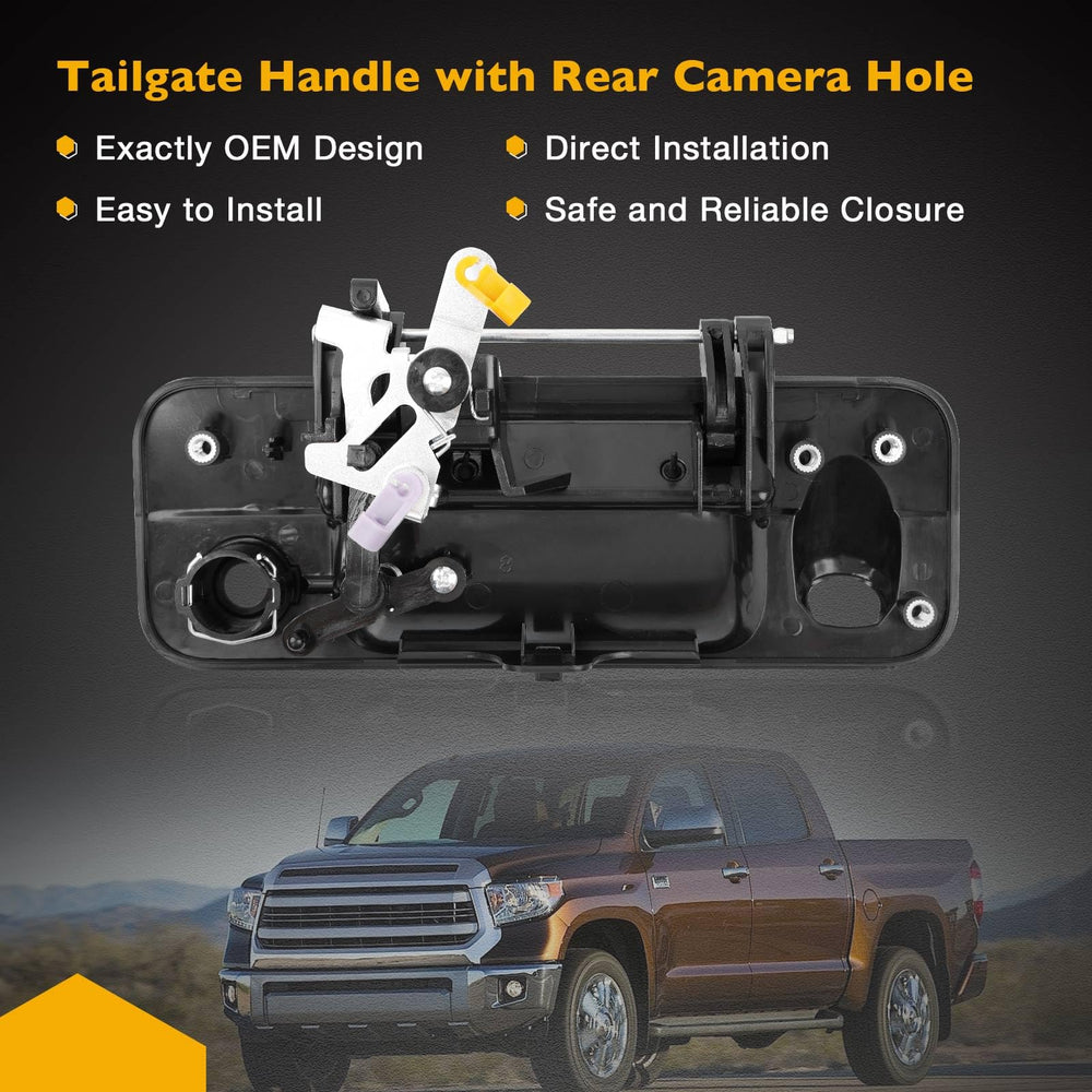 Gledewen handle installed on Tundra tailgate restoring function