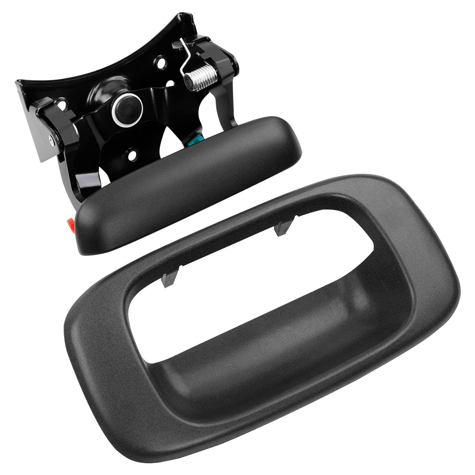 Gledewen front view of tailgate handle showing fit and durability