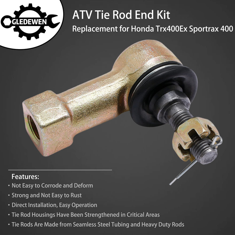Gledewen full-length tie rod side view illustrating robust construction and direct-fit
