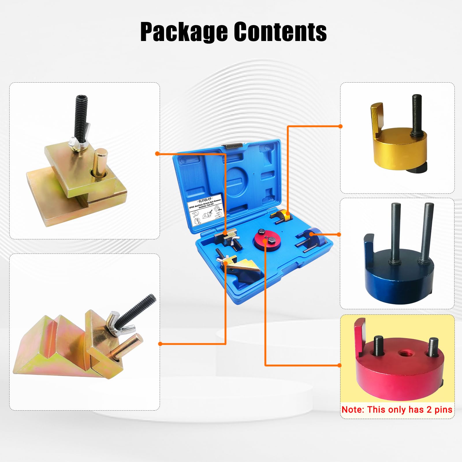 GLEXQLAO case open with tools neatly arranged for quick selection and transport