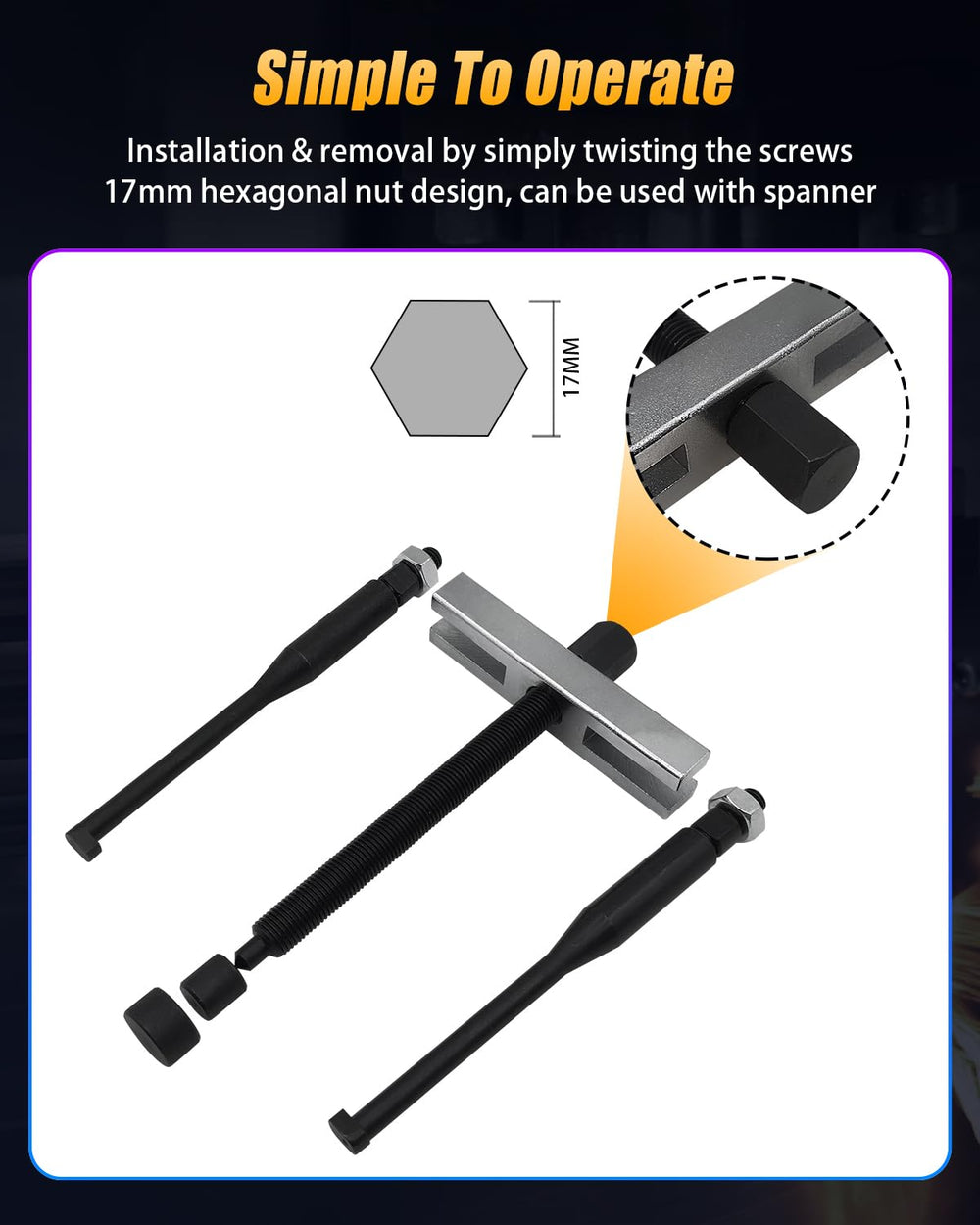 GLEXQLAO tool in use removing a steering wheel for faster service