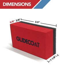 Glidecoat applicator in use on car door, showing smooth, even coating application benefit