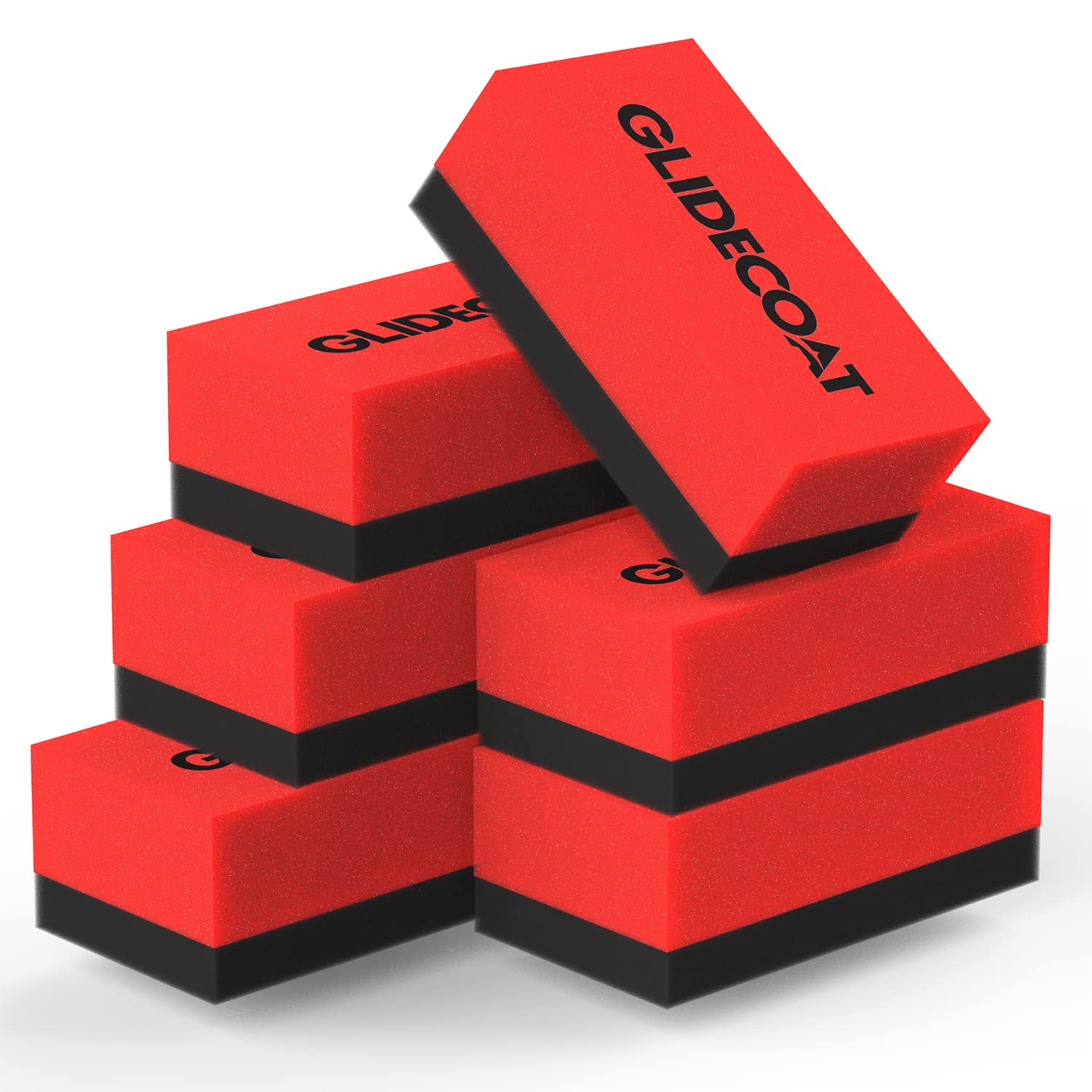 Glidecoat front packaging showing six applicator sponges and clear branding, easy handling benefit