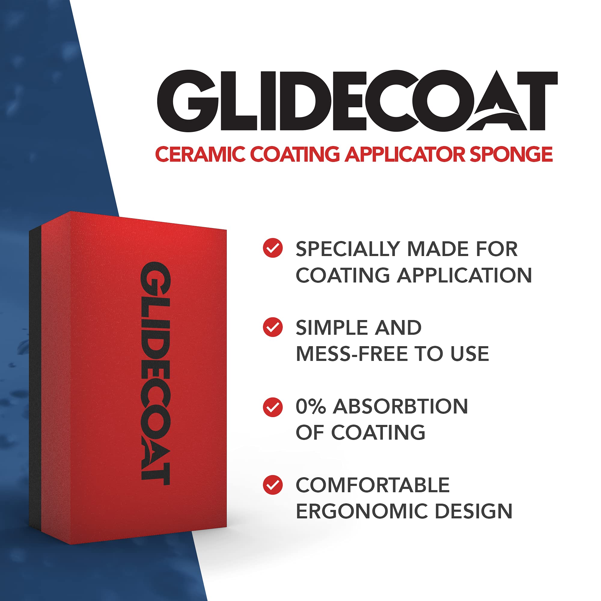 Glidecoat pad texture close-up highlighting fortified fibers and low absorption for efficient coating