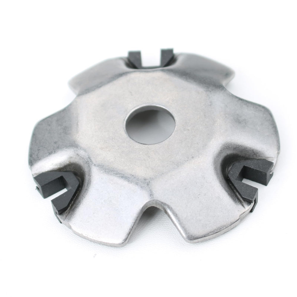 Glixal plastic variator fan highlighting cooling function to protect belt and components