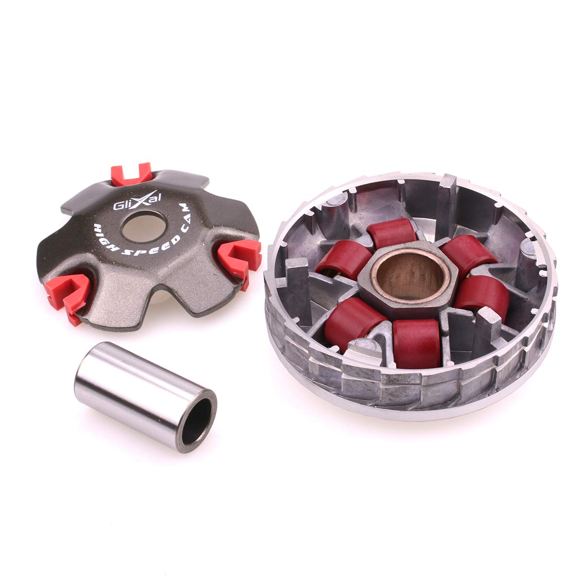 Glixal roller set closeup showing precise 6.5g rollers for consistent shifting