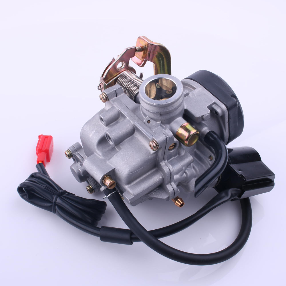 Glixal carburetor beside a ruler for scale to verify size before purchase