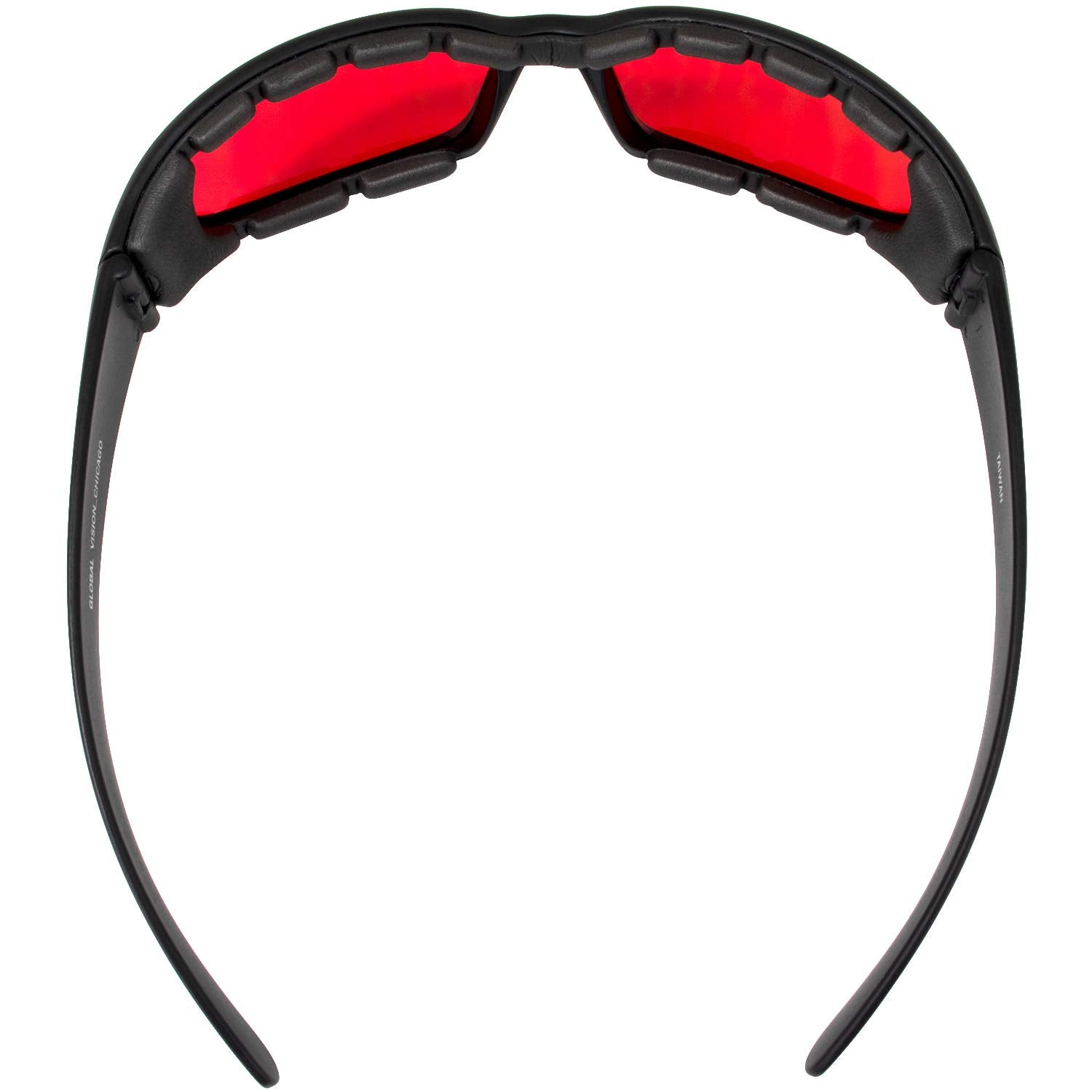 Global Vision rubber ear pad close-up offering secure non-slip fit benefit