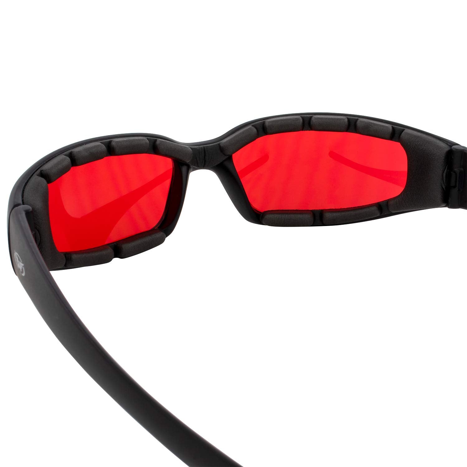 Global Vision side profile fitted under helmet illustrating comfortable helmet compatibility