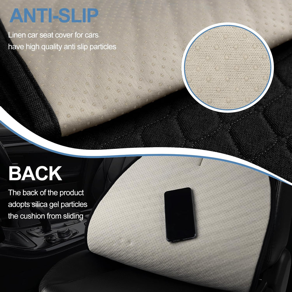 Gloserin anti-slip silicone dots on backrest, keeping cover stable during driving