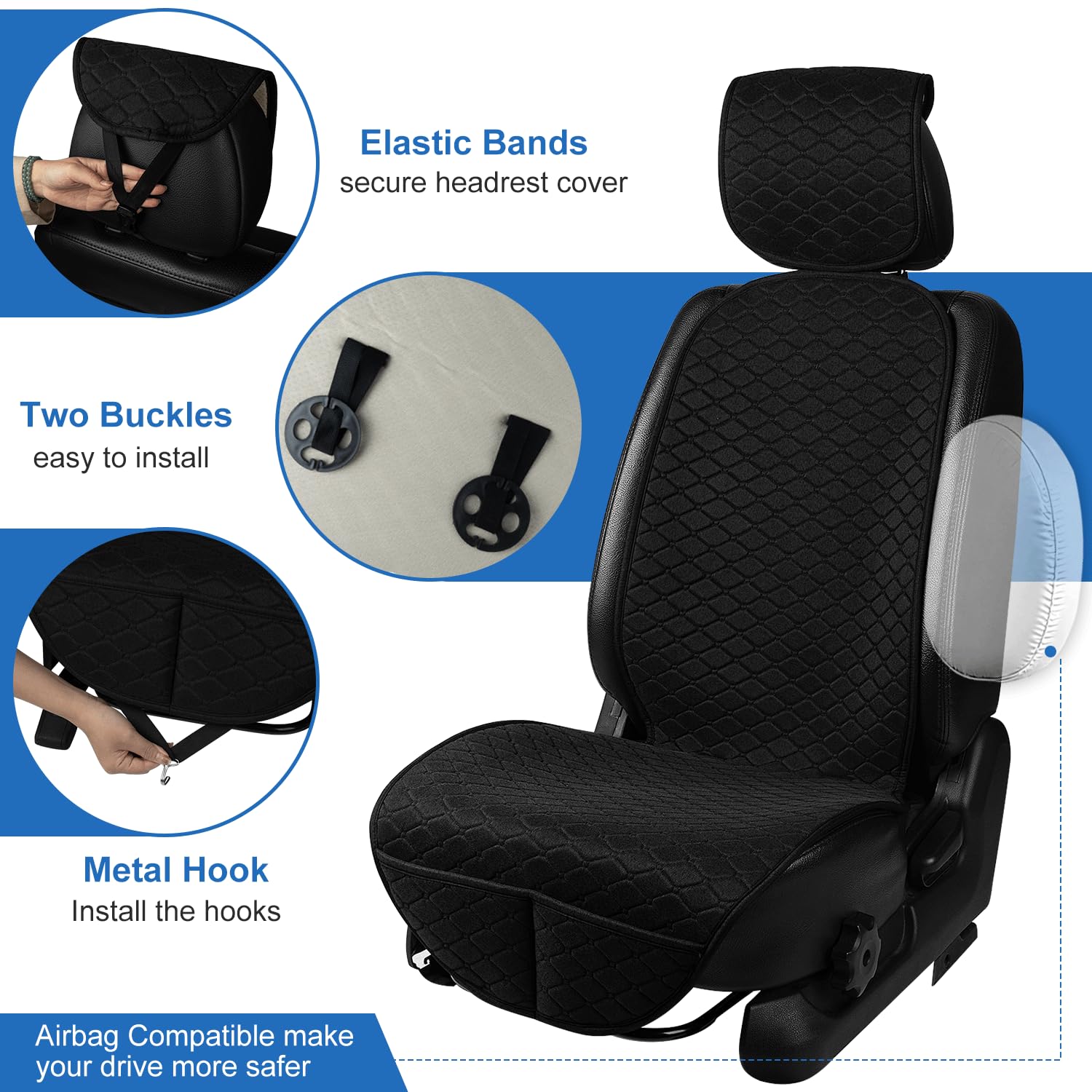 Gloserin seat cover in car lifestyle shot, protecting upholstery from pets and spills