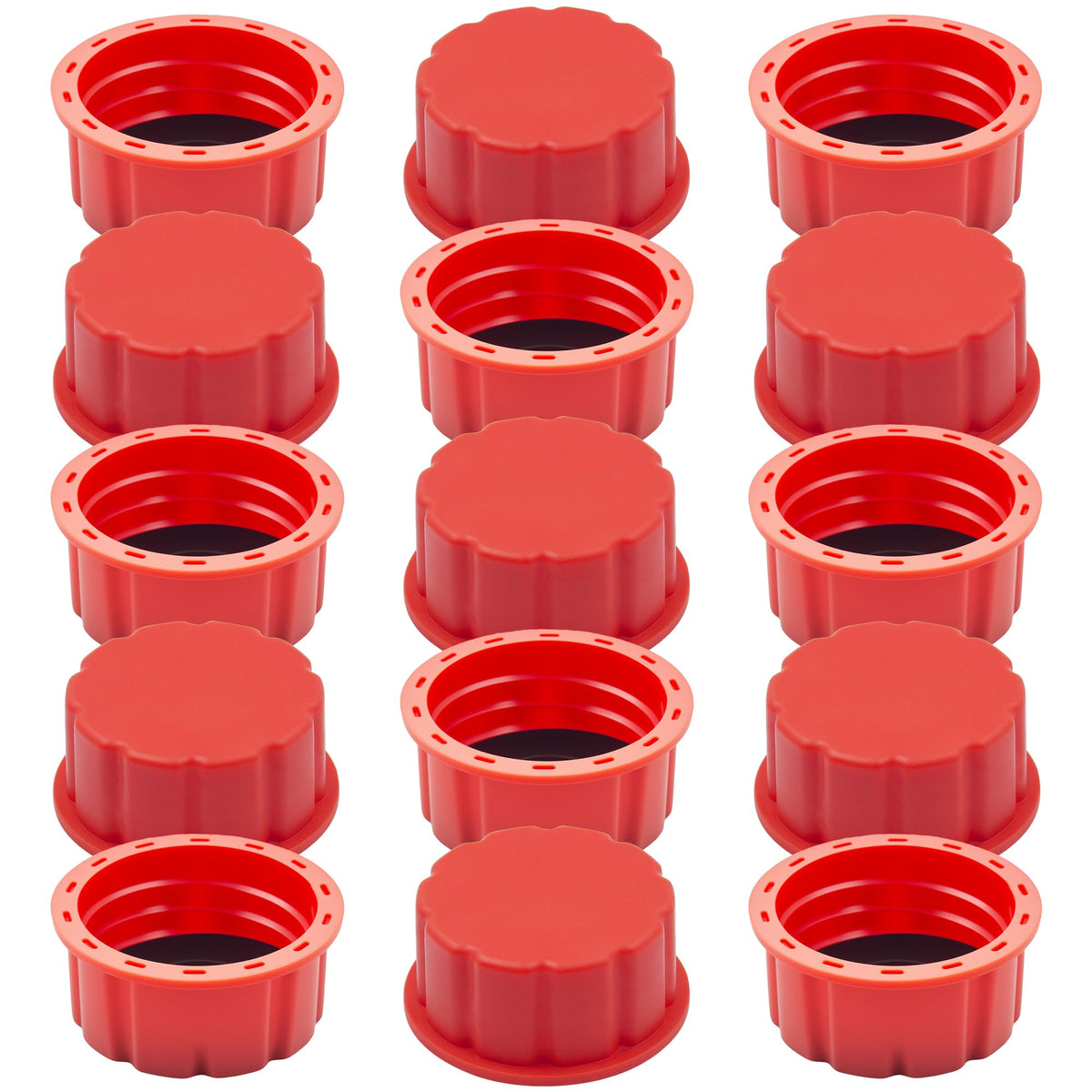 Glowentix front packaging showing 15 replacement gas can caps and benefits