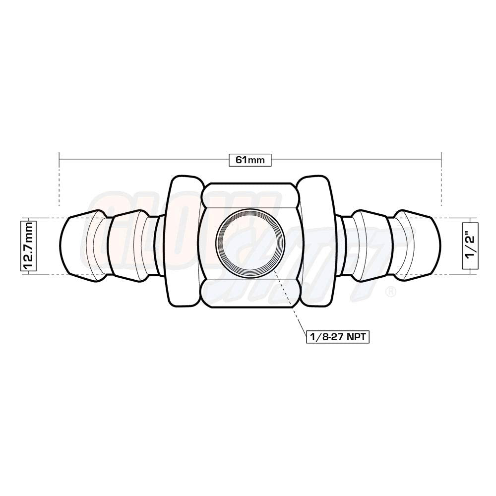 GlowShift installed in a vehicle fuel hose showing secure fit and improved fuel monitoring