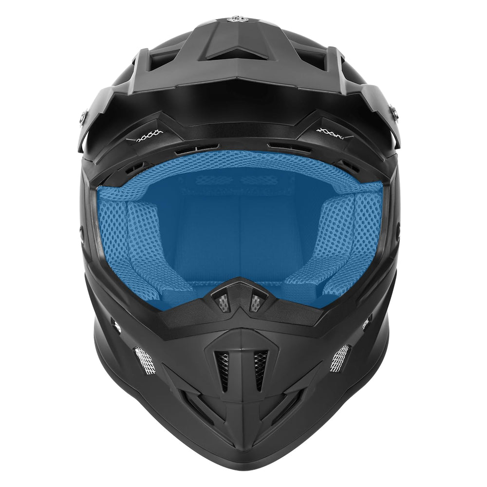 GLX GX23 on rider in trail use showing protection and ventilation