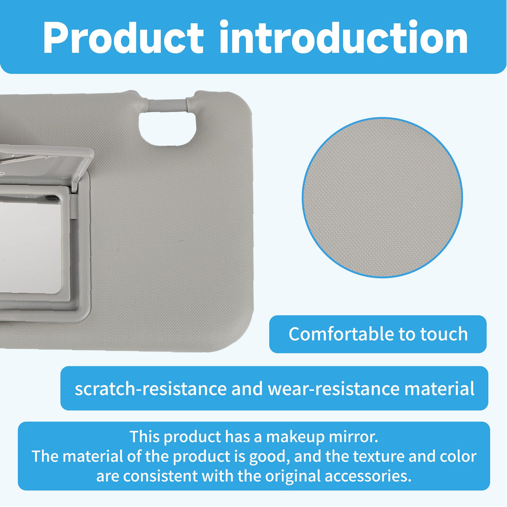 GlymXia visor installed driver side reducing glare and improving visibility