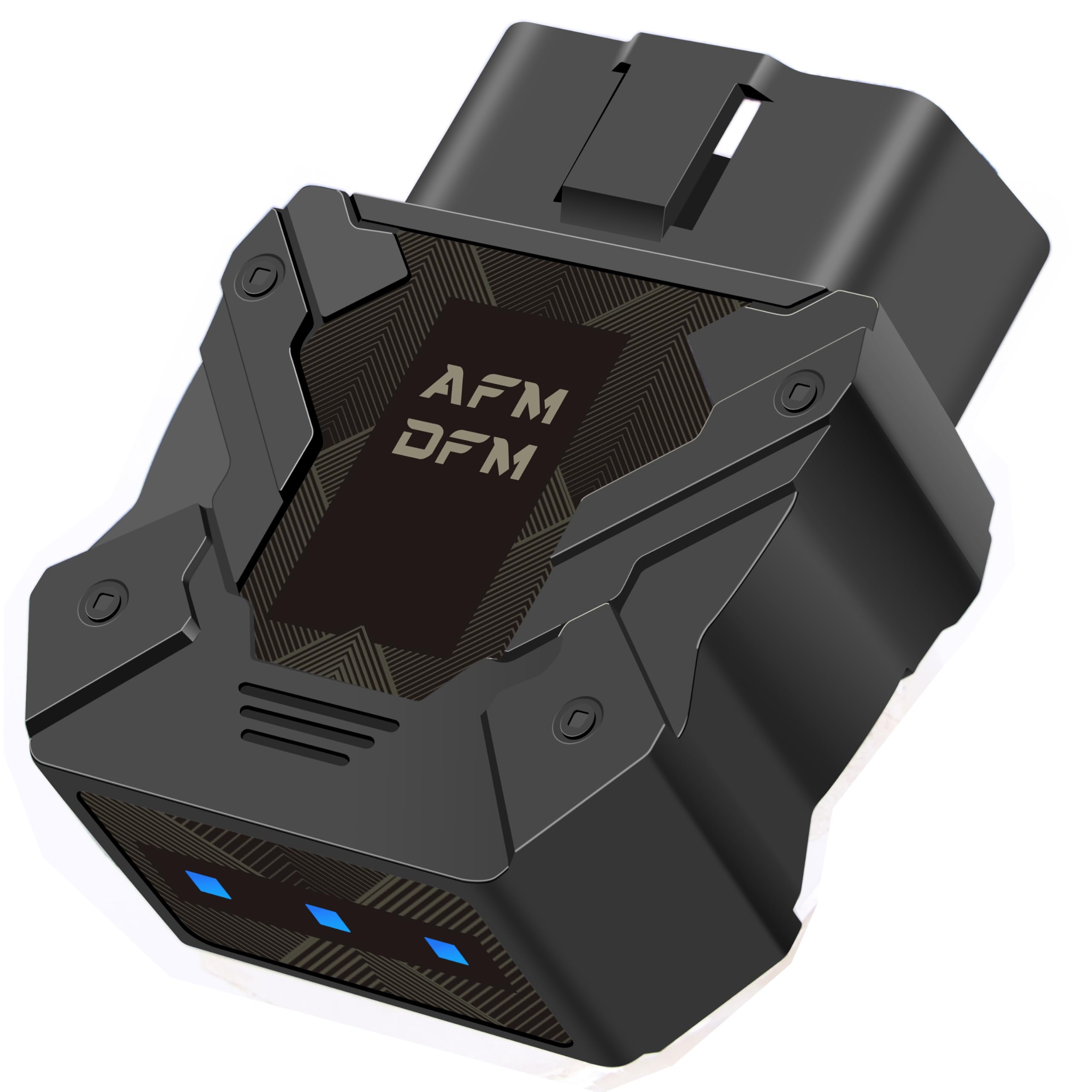 GMAFM GM01 front view showing compact module and easy plug benefit