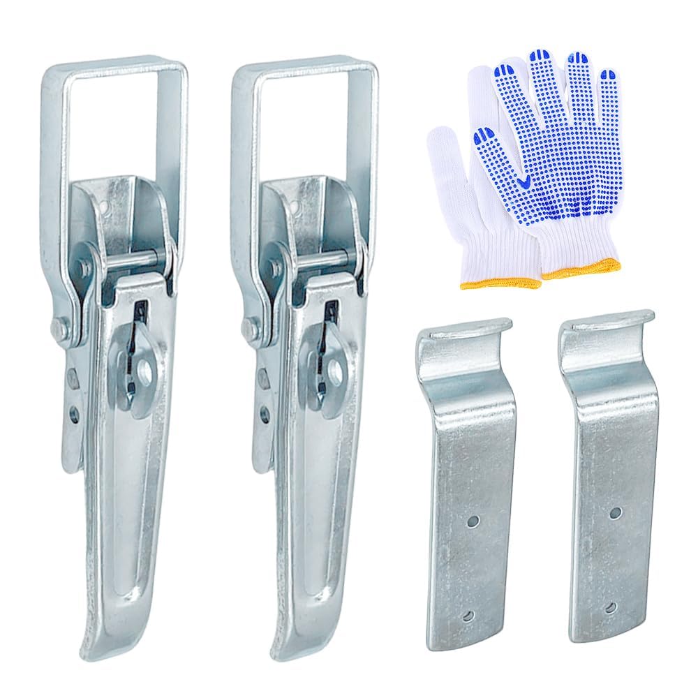 GMKD front view latch assembly showing solid construction and secure closure benefit