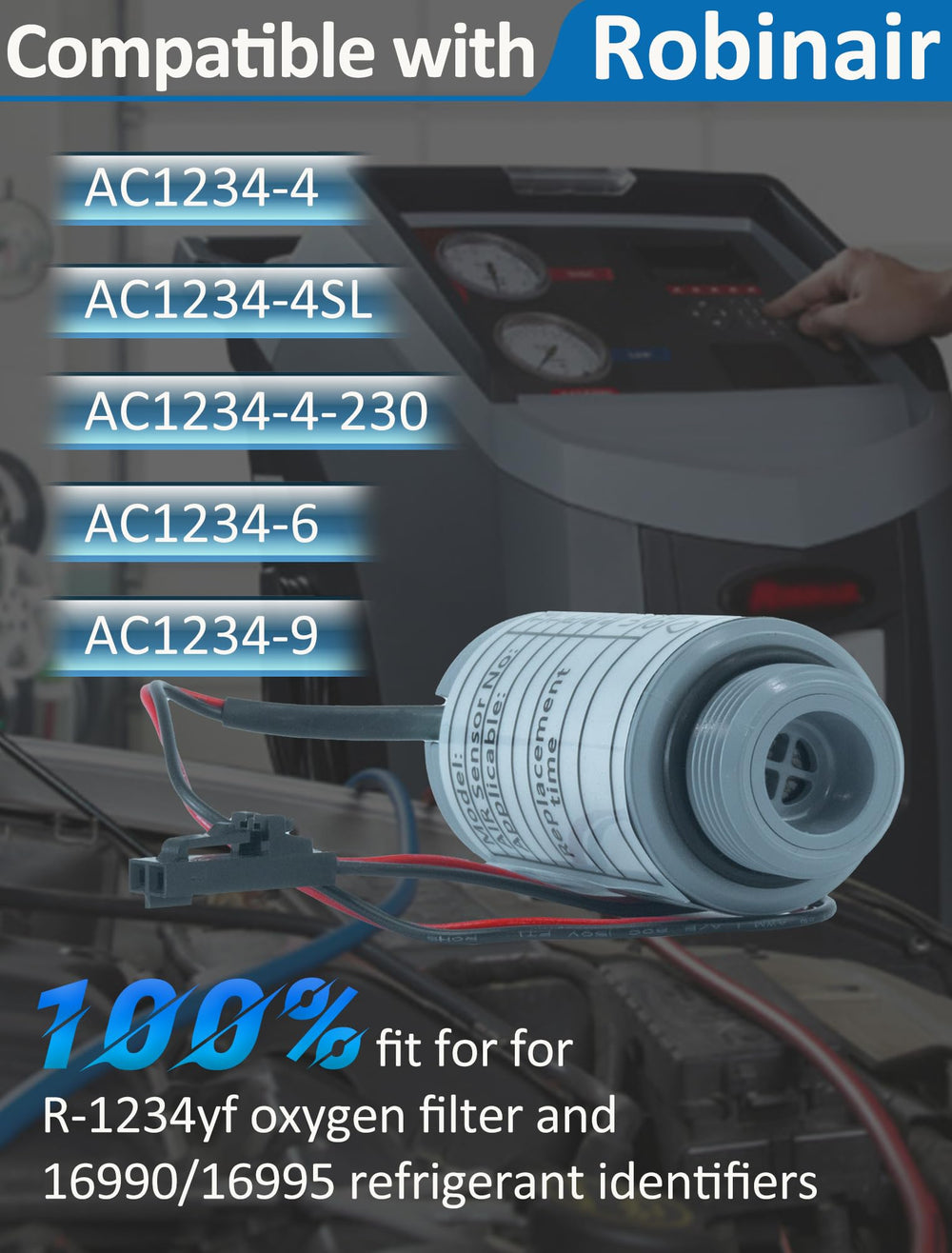 GMKYH sensor tip closeup showing sensing element for accurate readings benefit