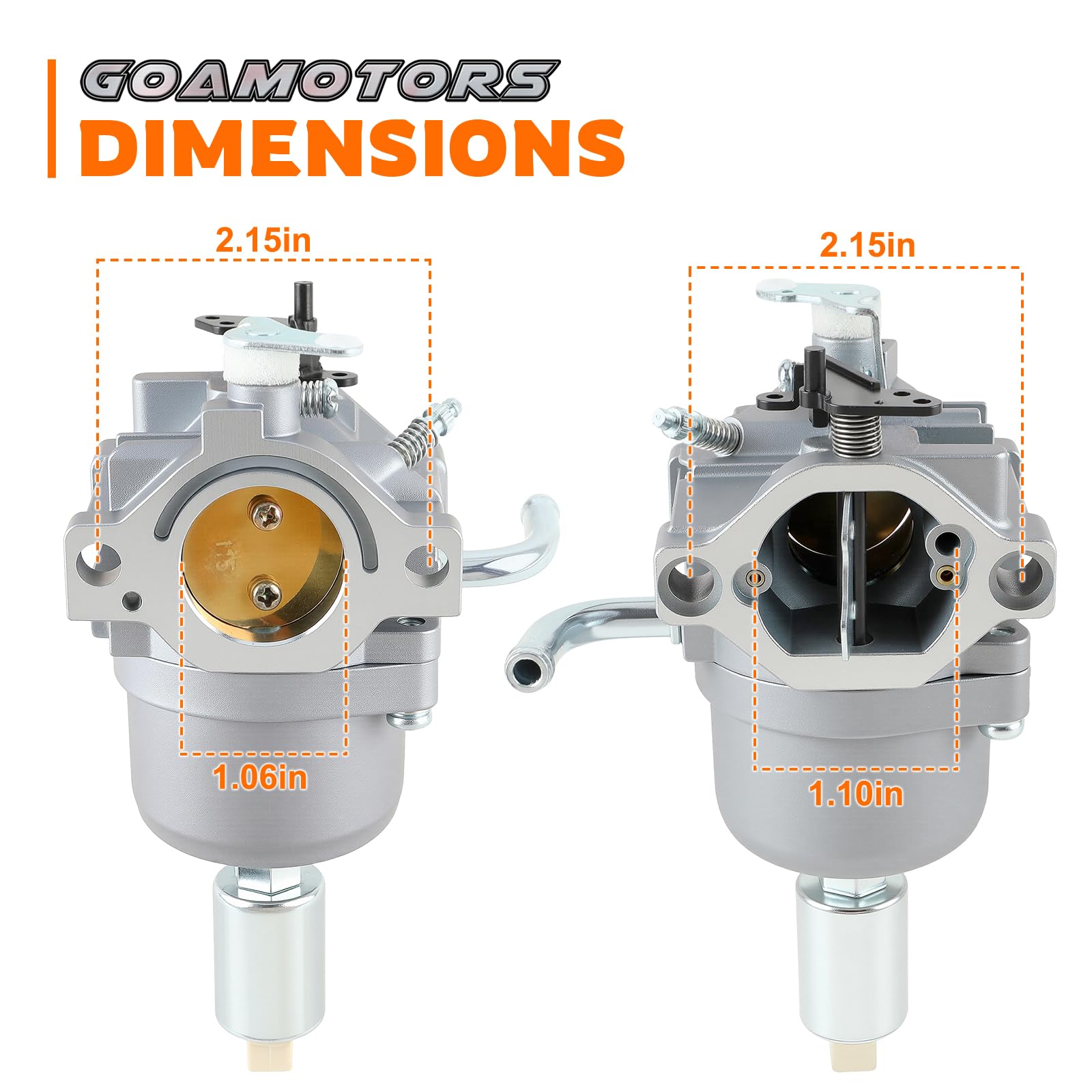 GoaMotors carburetor gasket and hardware set ensuring leak-free installation
