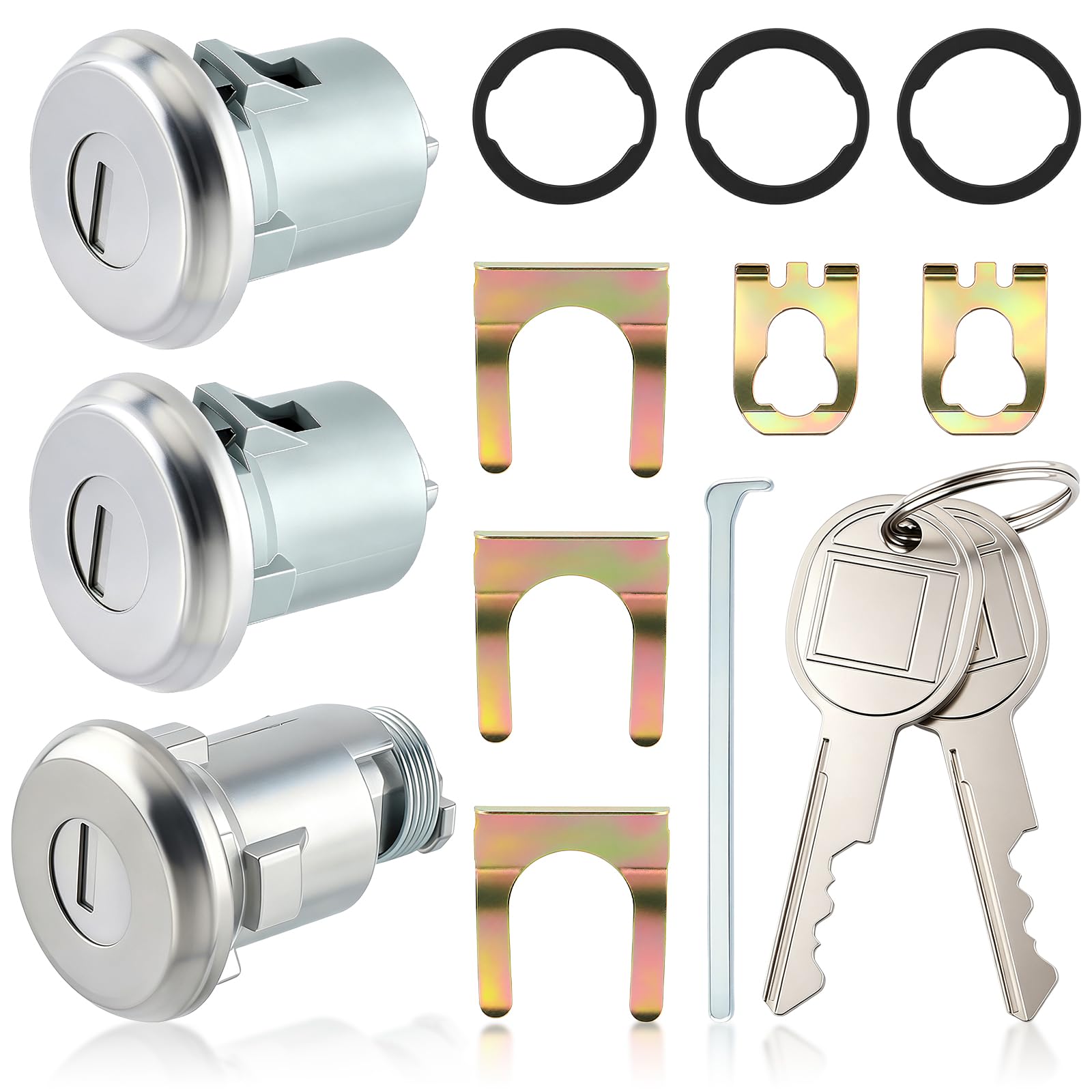 GoaMotors front view of door lock cylinders showing replacement quality and fit