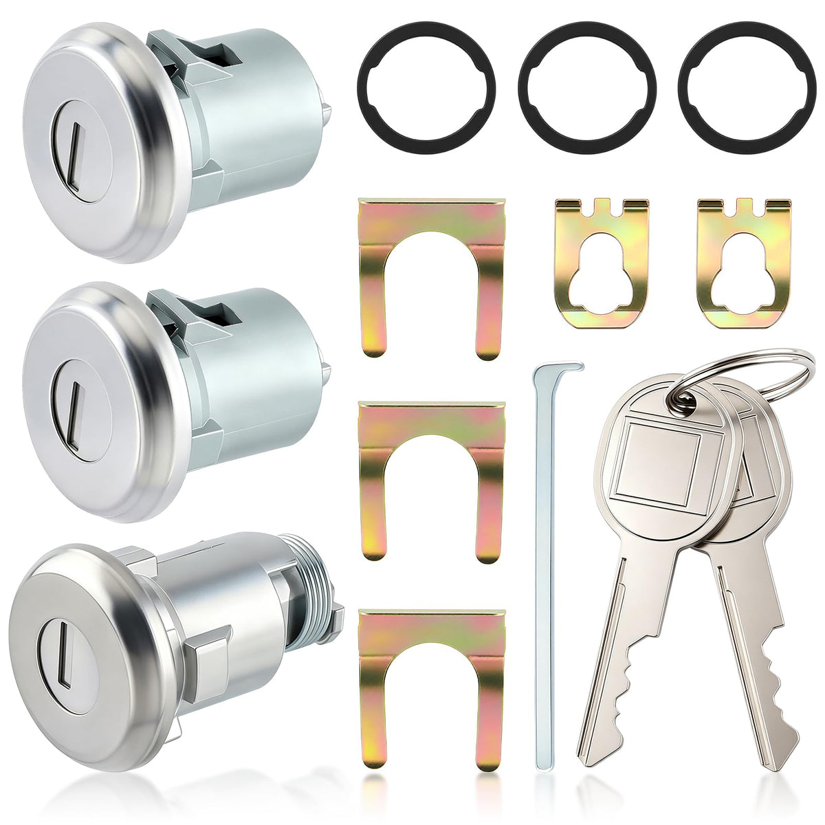 GoaMotors front view of door lock cylinders showing replacement quality and fit