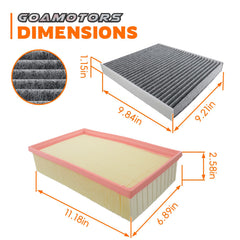 GoaMotors filters installed in engine airbox demonstrating straightforward fit