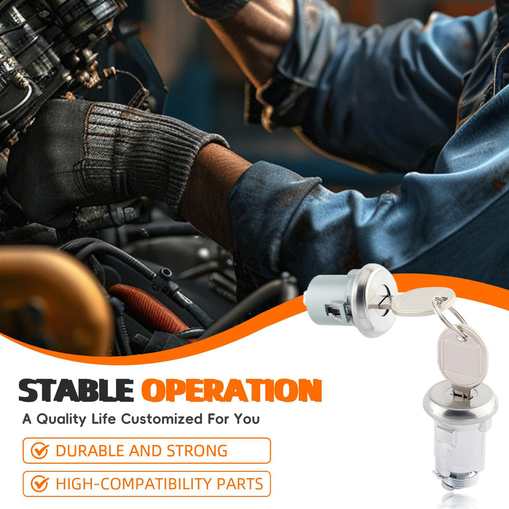 GoaMotors close-up of lock cylinder showing machining detail and reliable operation