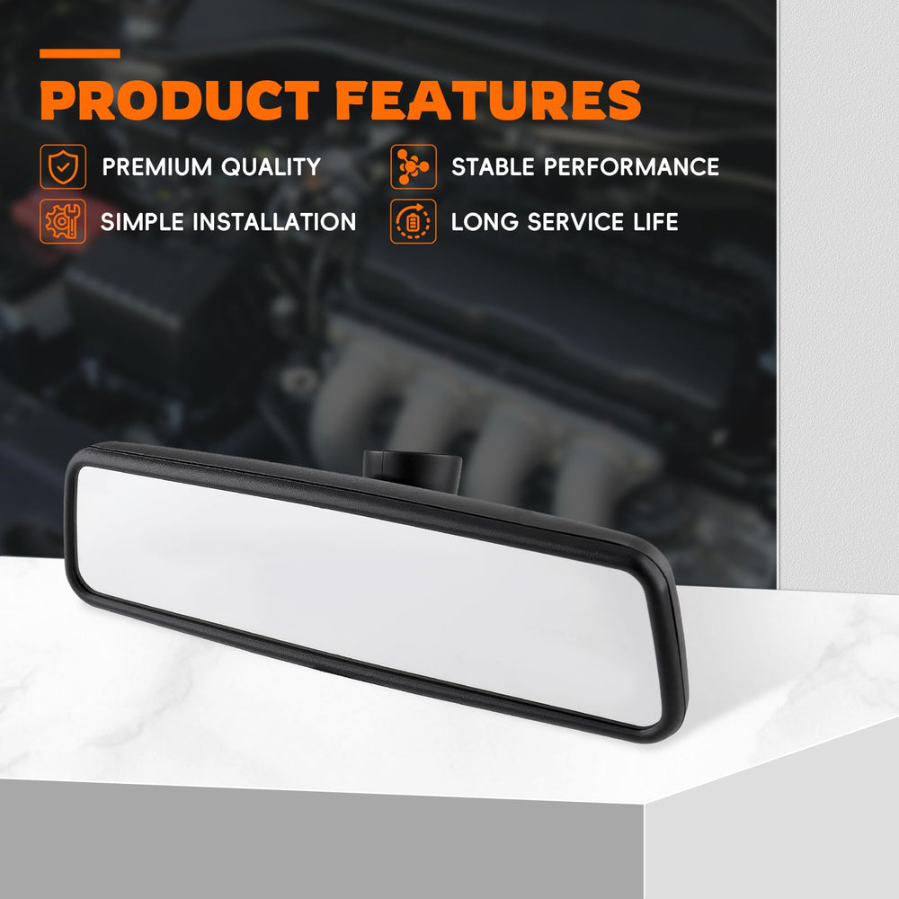 GoaMotors side profile of mirror showing durable housing and slim design