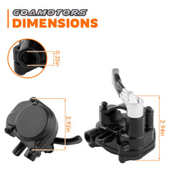 GoaMotors thumb throttle textured pad close-up for improved grip and control
